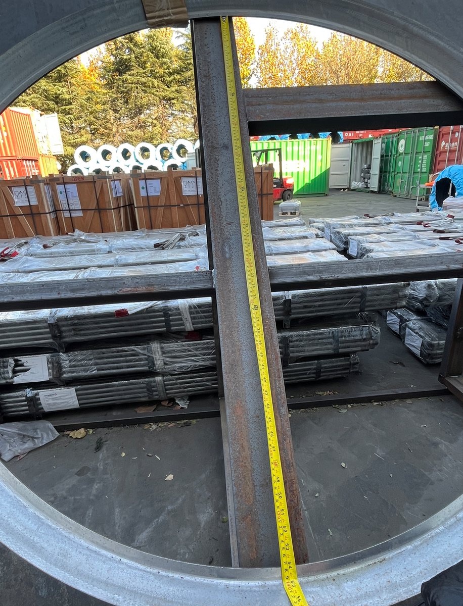 Central bore measurement on A572-GR.50 web plate